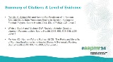 Summary of Citations &amp;amp; Level of Evidence slide template